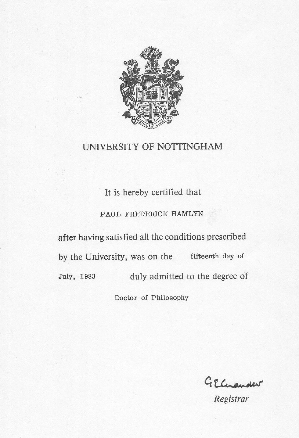 Certificate